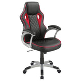 Lucas Upholstered Office Chair Black and Red