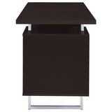 Lawtey Rectangular Storage Office Desk Cappuccino