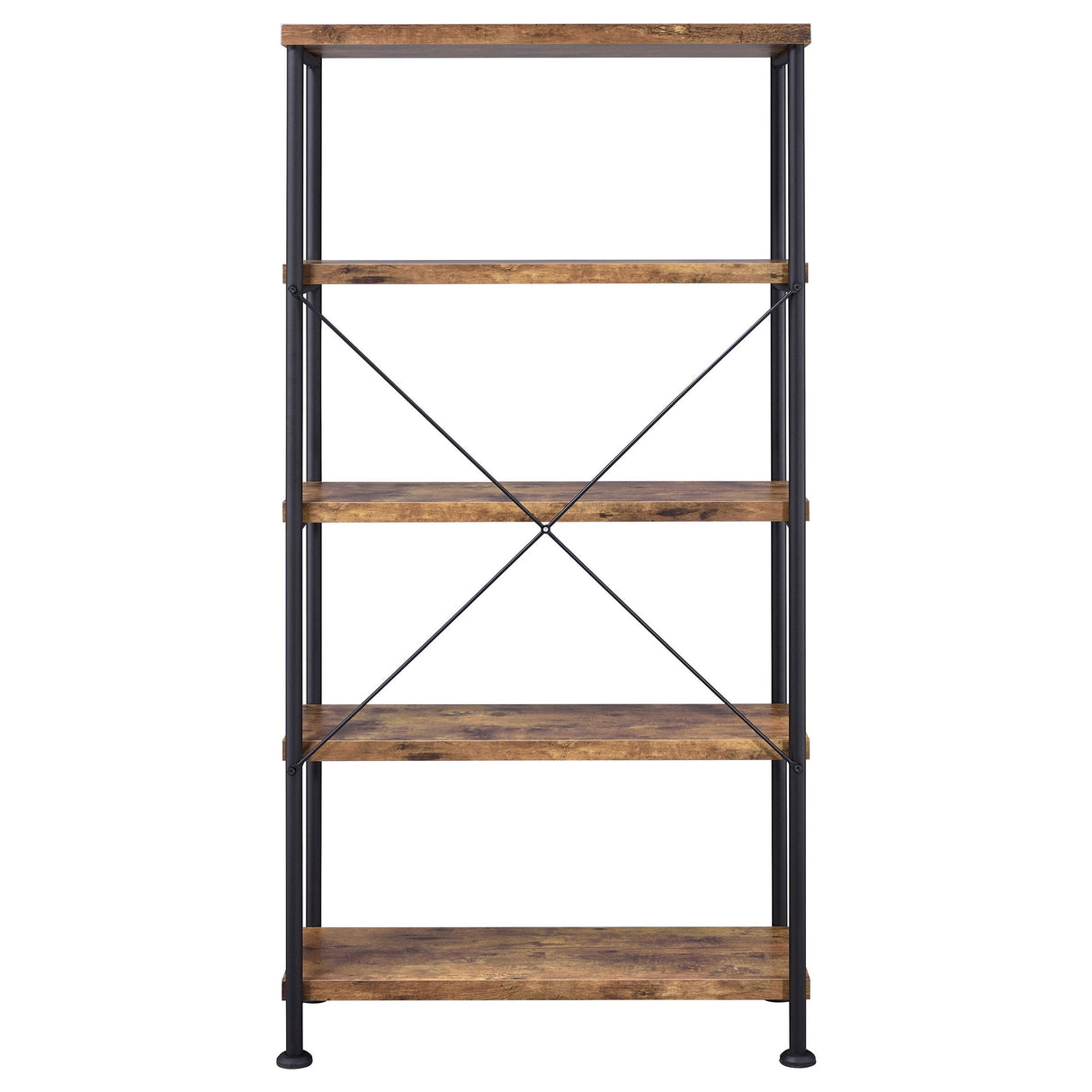 Analiese 4-shelf Bookcase Antique Nutmeg