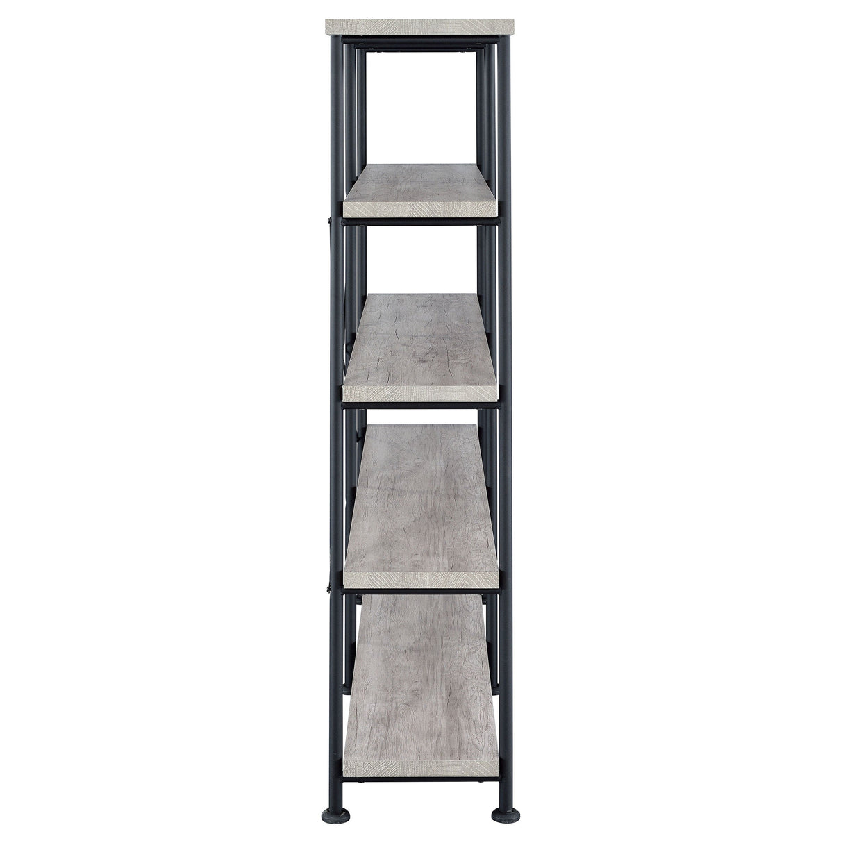 Analiese 4-shelf Open Bookcase Grey Driftwood