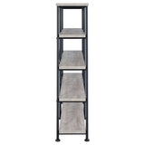 Analiese 4-shelf Open Bookcase Grey Driftwood