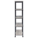 Analiese 4-shelf Bookcase Grey Driftwood