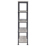 Analiese 4-shelf Bookcase Grey Driftwood