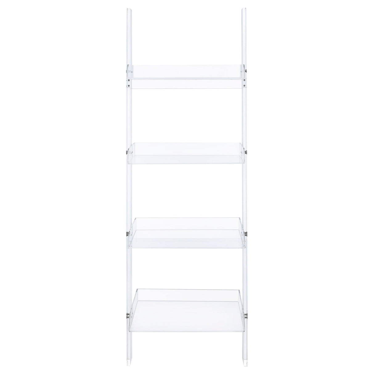 Amaturo 4-shelf Ladder Bookcase Clear