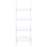 Amaturo 4-shelf Ladder Bookcase Clear