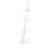 Amaturo 4-shelf Ladder Bookcase Clear