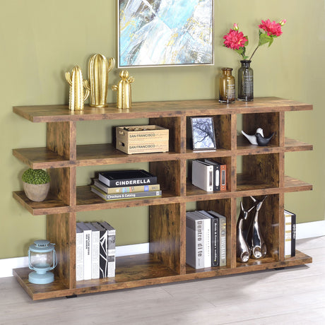 Santos 3-tier Bookcase Antique Nutmeg