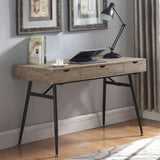 Rafael 1-drawer Writing Desk Rustic Driftwood