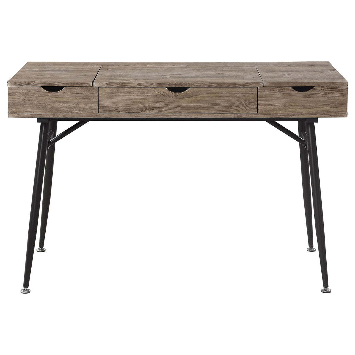 Rafael 1-drawer Writing Desk Rustic Driftwood