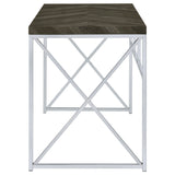 Grimma Writing Desk Rustic Grey Herringbone