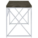 Grimma Writing Desk Rustic Grey Herringbone