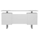 Lawtey Floating Top Office Desk White Gloss