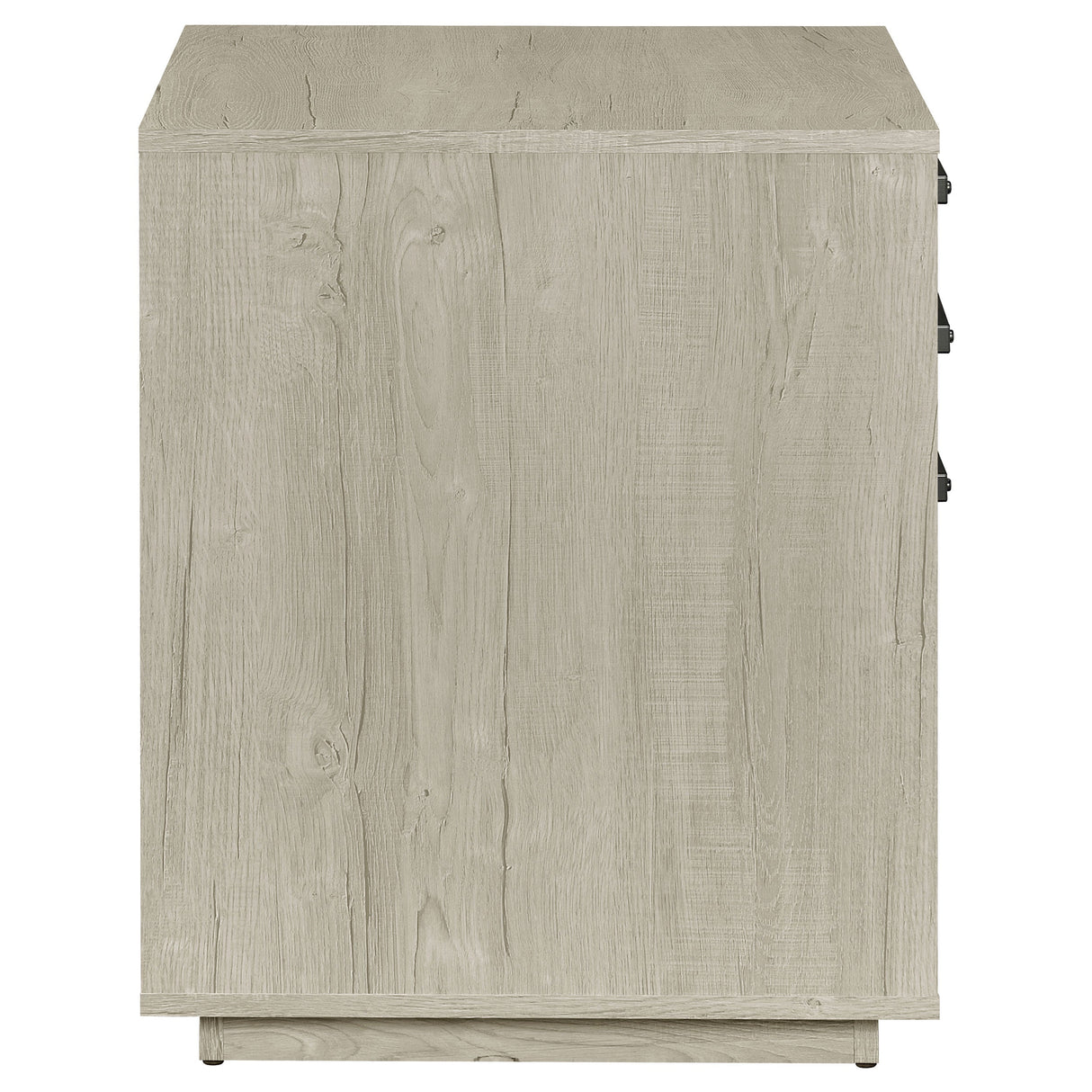 Loomis 3-drawer Square File Cabinet Whitewashed Grey