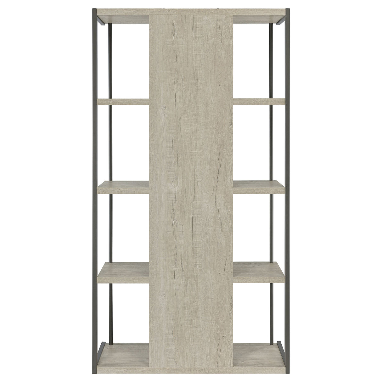 Loomis 4-shelf Bookcase Whitewashed Grey