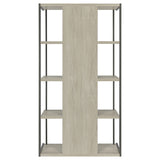 Loomis 4-shelf Bookcase Whitewashed Grey