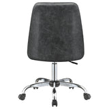 Althea Upholstered Tufted Back Office Chair Grey and Chrome