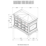 Hartshill 5-drawer File Cabinet Burnished Oak