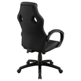 Carlos Arched Armrest Upholstered Office Chair Black