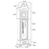 Cedric Grandfather Clock with Chime Golden Brown