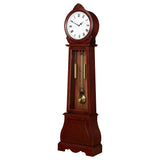 Narcissa Grandfather Clock with Chime Brown Red