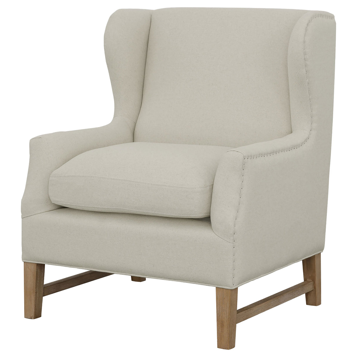 Fleur Wing Back Accent Chair Cream