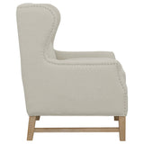 Fleur Wing Back Accent Chair Cream