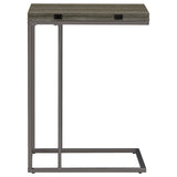 Pedro Expandable Top Accent Table Weathered Grey and Black