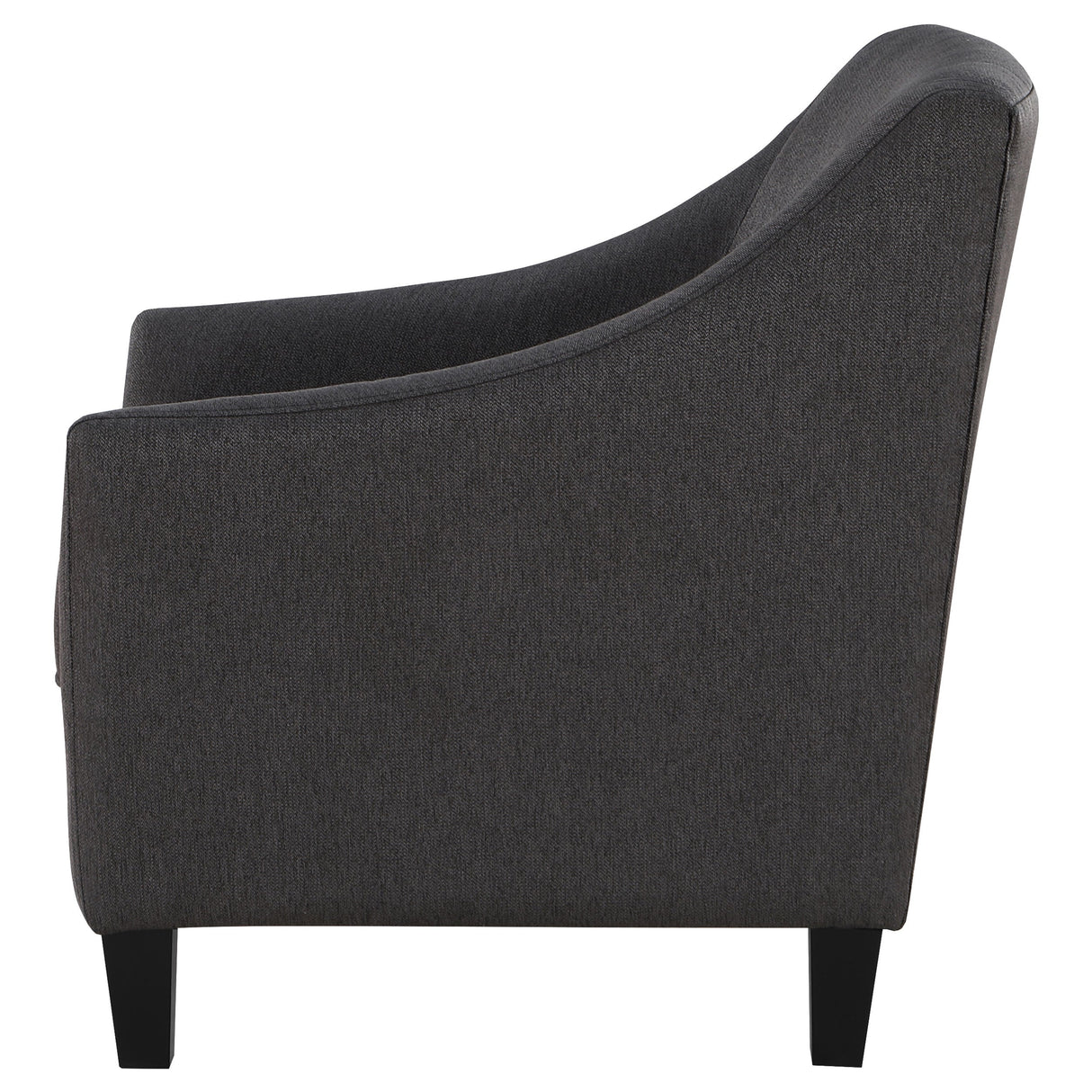 Liam Upholstered Sloped Arm Accent Club Chair Camel