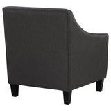 Liam Upholstered Sloped Arm Accent Club Chair Camel