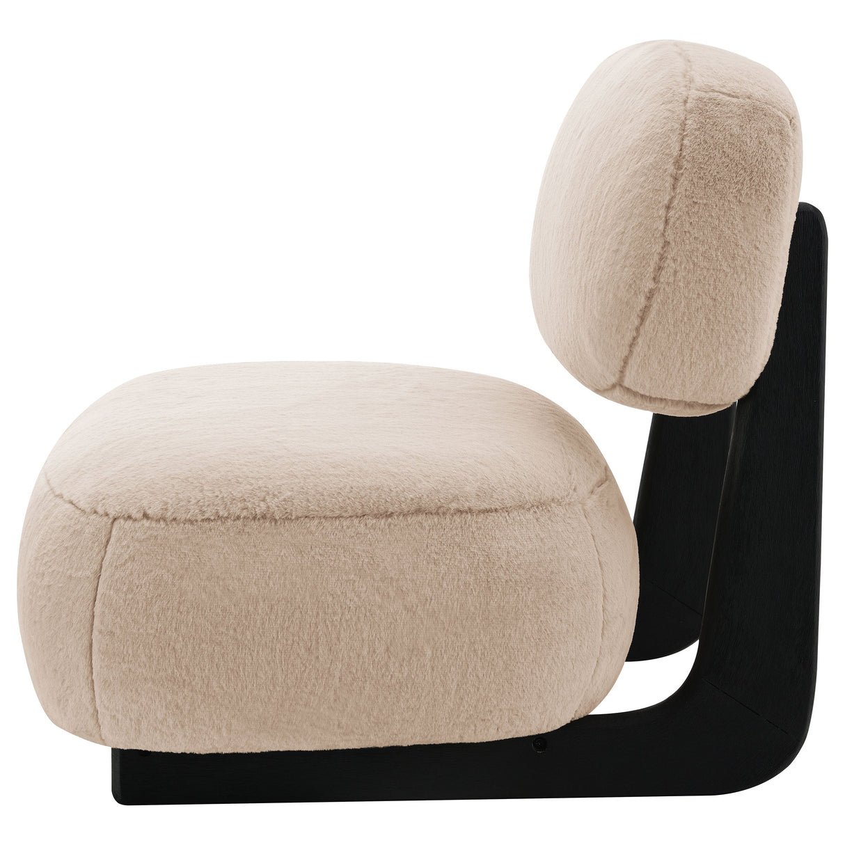 Duffie Upholstered Armless Accent Chair Camel