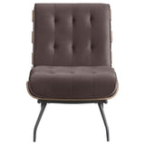 Aloma Armless Tufted Accent Chair Green