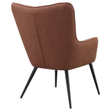 Isla Upholstered Flared Arms Accent Chair with Grid Tufted