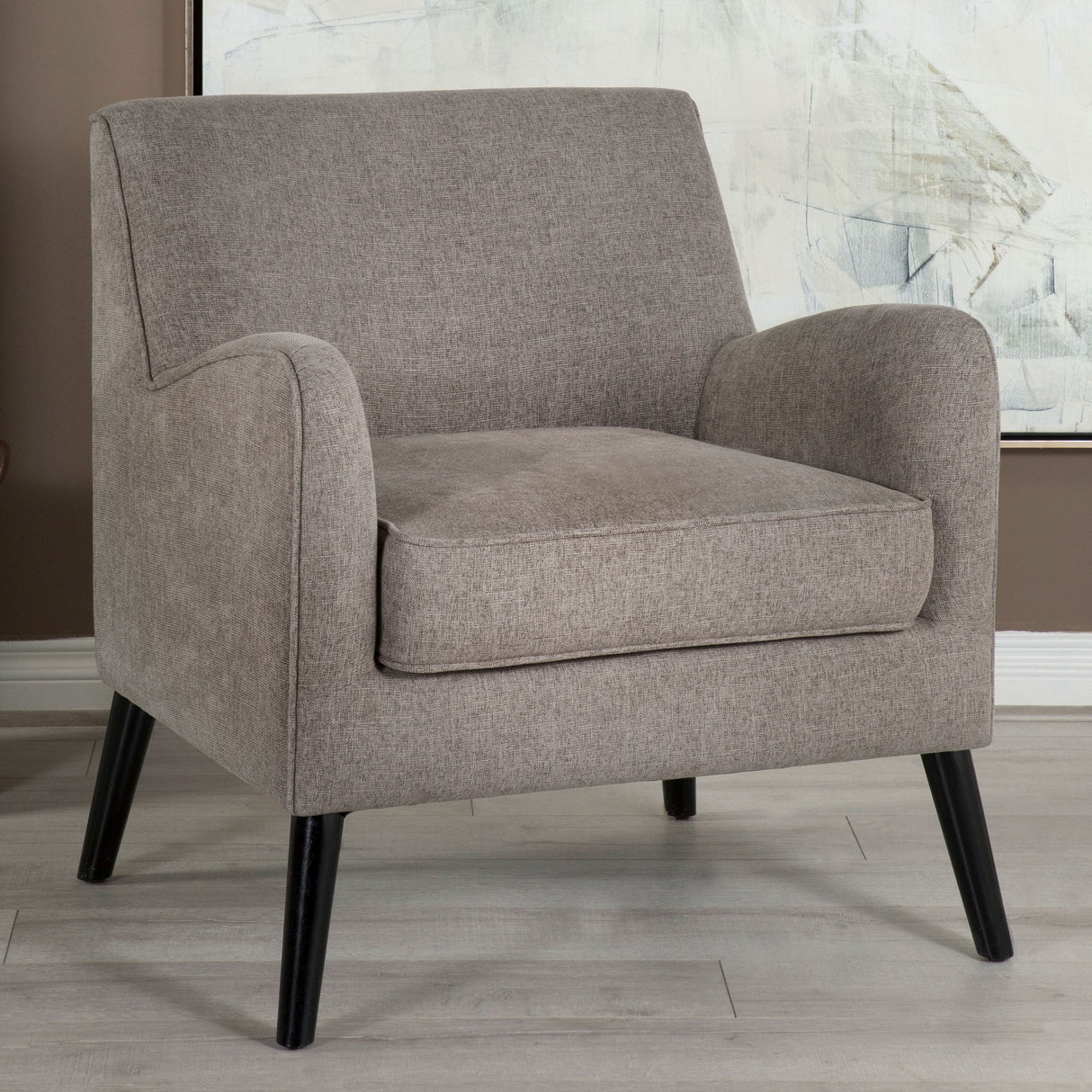 Darlene Upholstered Tight Back Accent Chair Charcoal