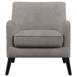 Darlene Upholstered Tight Back Accent Chair Charcoal