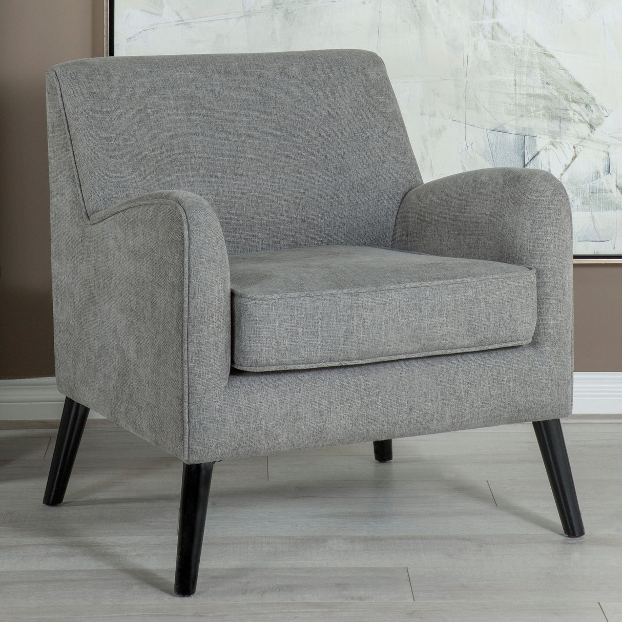 Darlene Upholstered Tight Back Accent Chair Charcoal