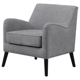 Darlene Upholstered Tight Back Accent Chair Charcoal