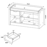 Arrington Storage Bench Smoked Oak