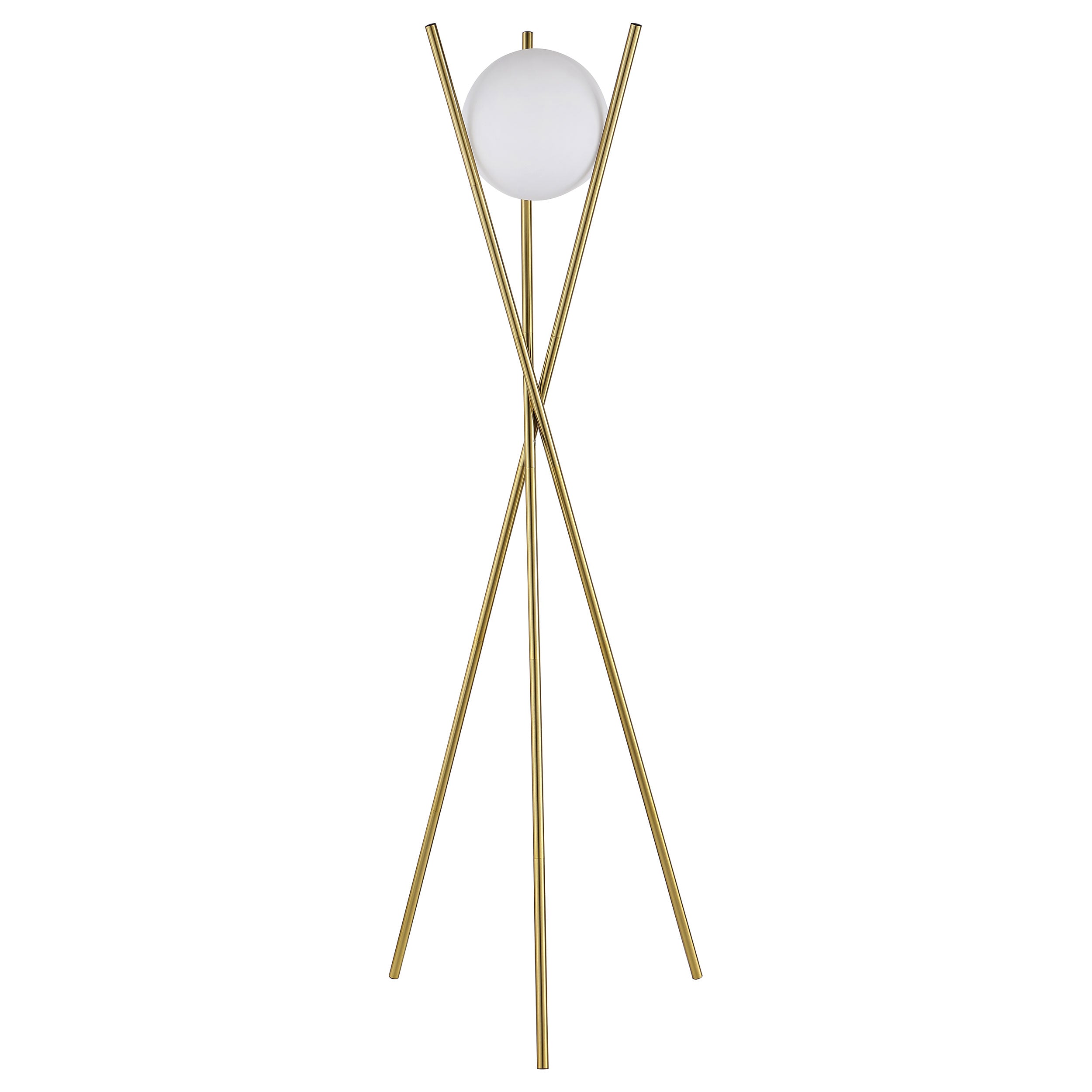 Yamileth Tripod Floor Lamp Gold