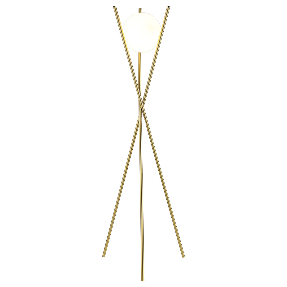 Yamileth Tripod Floor Lamp Gold