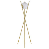 Yamileth Tripod Floor Lamp Gold