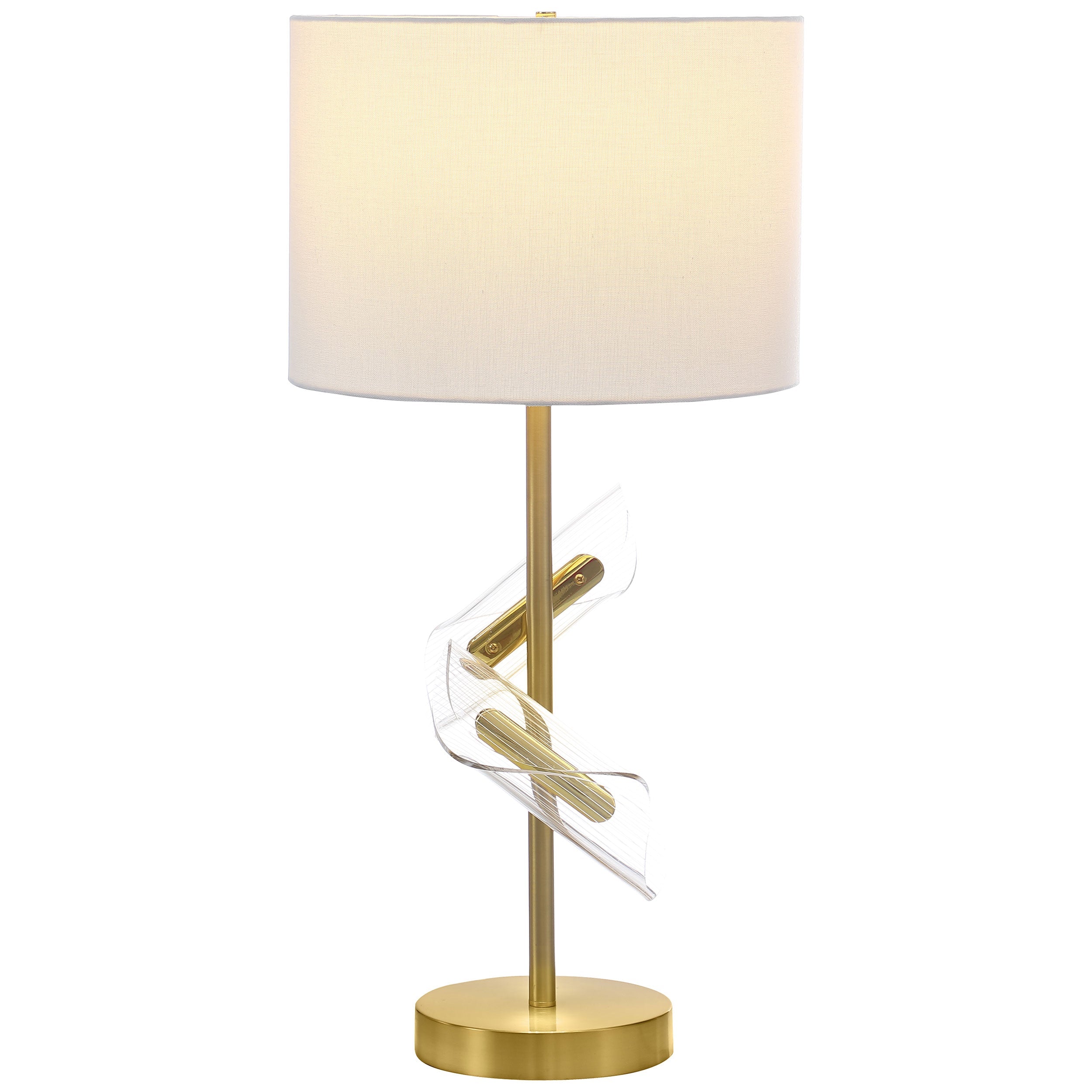 Kingsley 30-inch Drum Shade Table Lamp Gold (Set of 2)