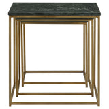 Medora 3-piece Nesting Table with Marble Top