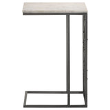 Angeliki Accent Table with Marble Top White