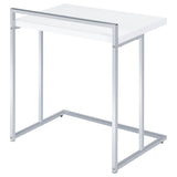 Dani Rectangular Snack Table with Metal Base