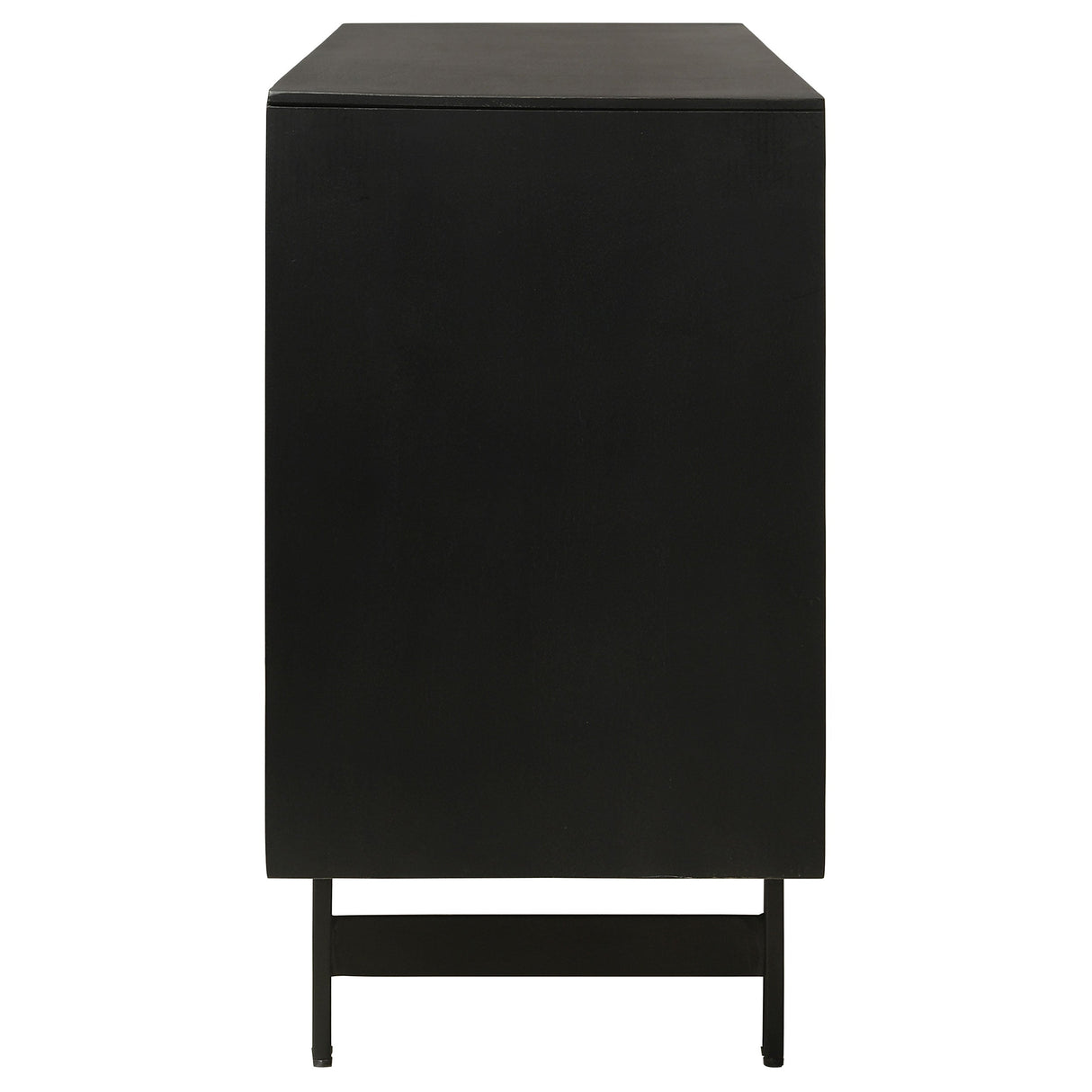 Aminah 3-door Wooden Accent Cabinet Natural and Black