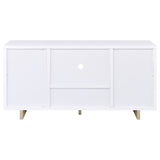 Dalton 2-door Storage Credenza White and Distressed Pine