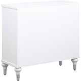 Cardella 2-door Mandala Accent Cabinet Distressed White