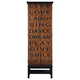 Lovegood 2-door Accent Cabinet Rich Brown and Black