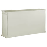 Kiara 4-door Accent Cabinet with Adjustable Shelves White