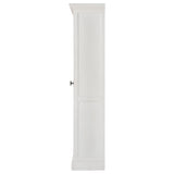 Tammi 2-door Tall Cabinet Antique White and Brown